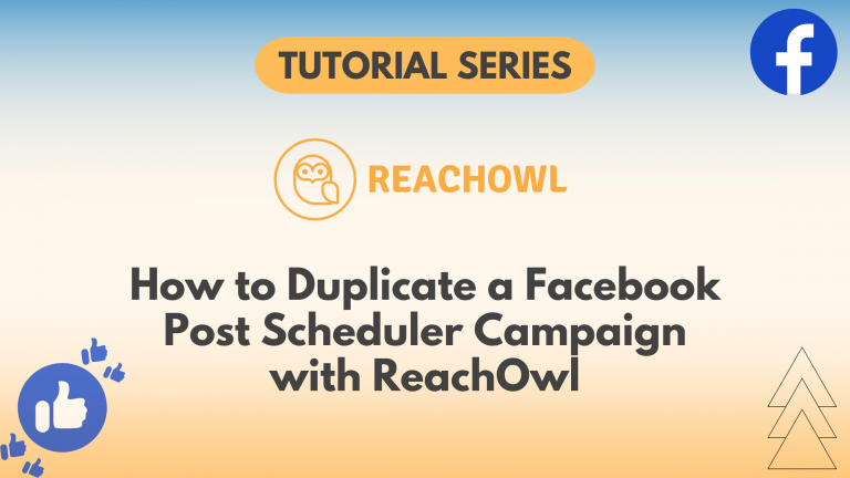 How to Duplicate a Facebook Post Scheduler Campaign