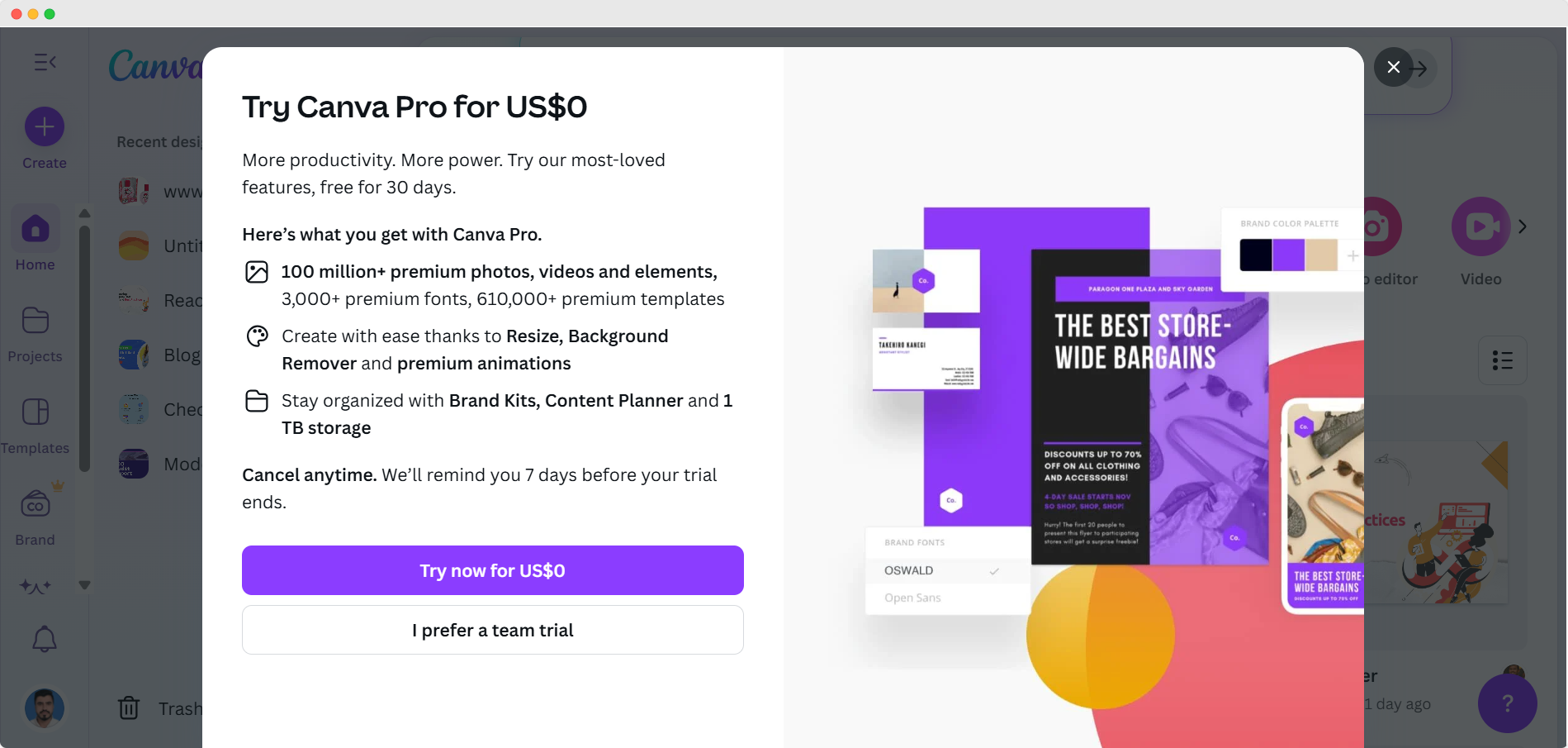 Canva freemium model