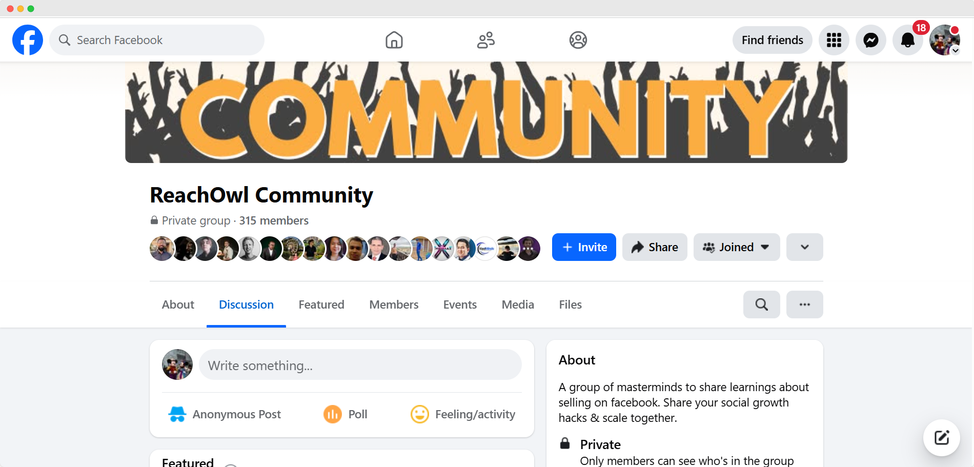 reachowl facebook community