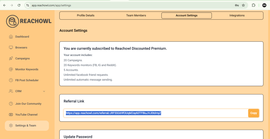 ReachOwl Referrals