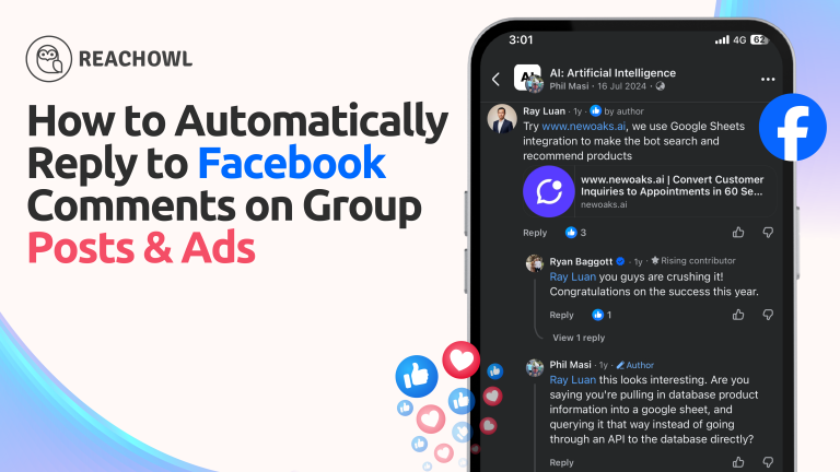 How to Automatically Reply to Facebook Comments on Group Posts & Ads