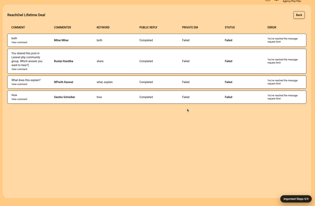 Facebook Post Comment Automation